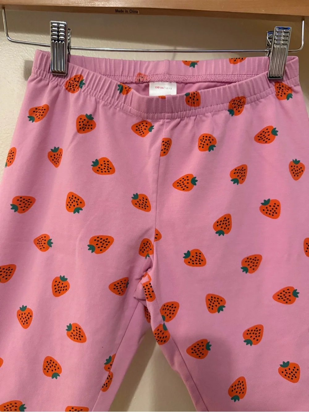 Hanna Andersson Pink Strawberry Biker Shorts - Size 12 (150cm) Worn once!